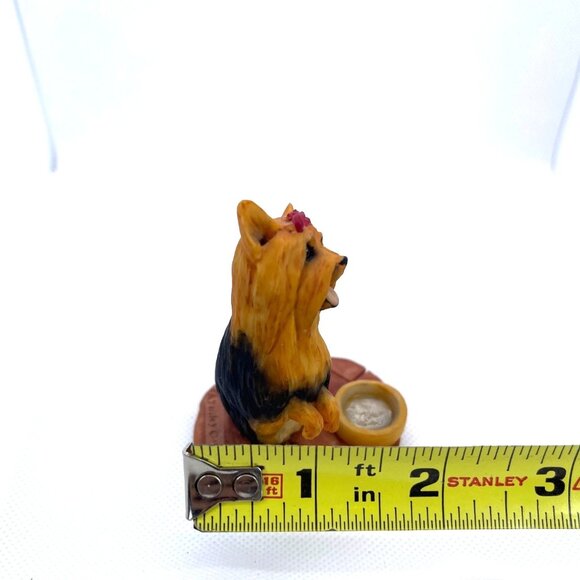 Yorkshire Terrier Dog Aynsley MasterCraft Yorkie Pup Hand Painted UK England VTG - Picture 8 of 9